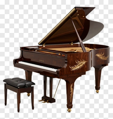 Grand Piano With Bench PNG