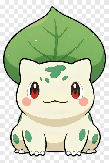 Bulbasaur With Leaf On Its Back PNG