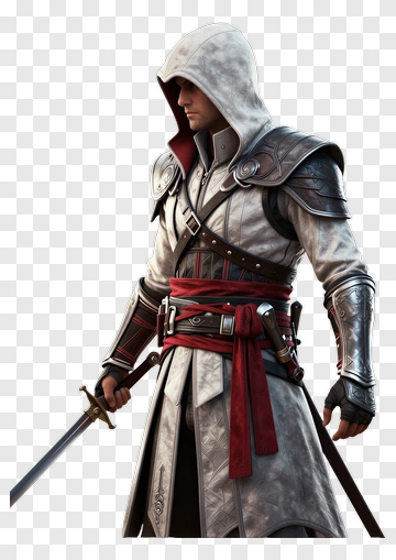 Assassin Character Holding A Sword PNG