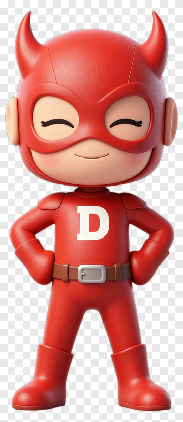 Cartoon Devil Character Smiling PNG