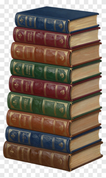 Stack Of Colorful Books PNG