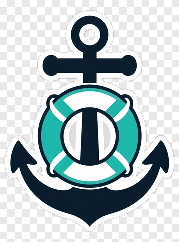Anchor With Lifebuoy PNG