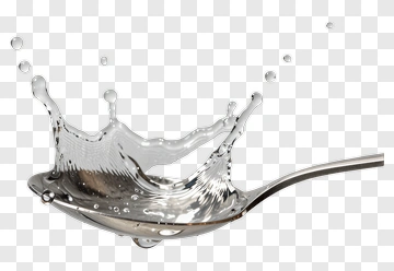 Spoon With Water Splash PNG