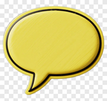 Yellow Speech Bubble PNG