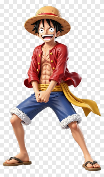 Cartoon Pirate Character With Straw Hat PNG