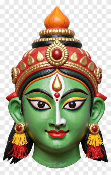 Colorful Goddess Mask PNG