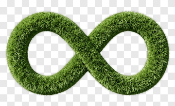 Green Grass Infinity Symbol PNG
