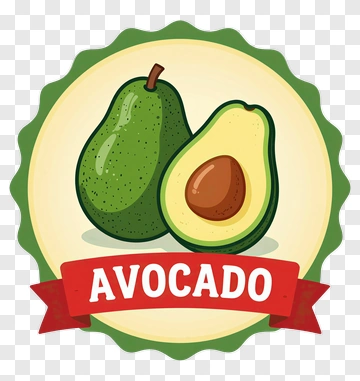 Avocado Illustration PNG