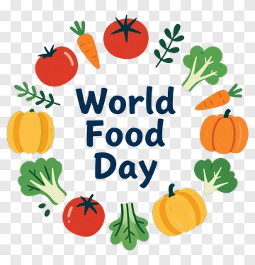 World Food Day With Vegetables And Fruits PNG