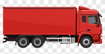 Red Delivery Truck PNG