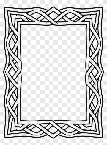 Celtic Knot Decorative Frame PNG