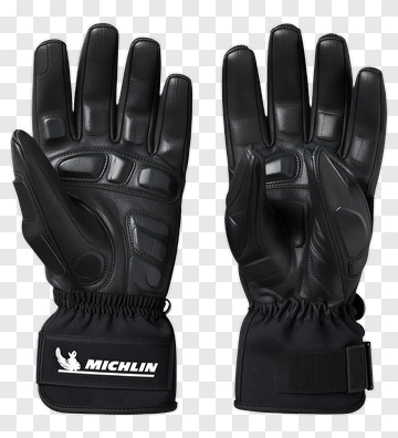 Black Goalkeeper Gloves PNG