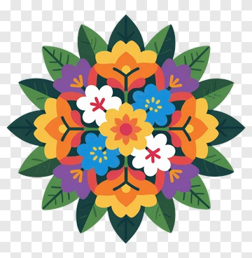 Colorful Floral Bouquet PNG