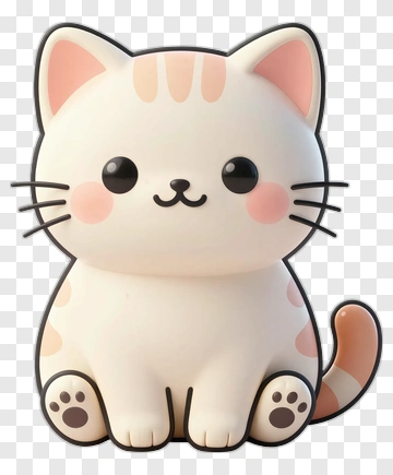 Cute Cartoon Cat PNG