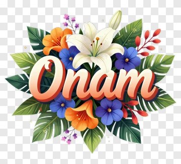 Onam Floral Decoration PNG