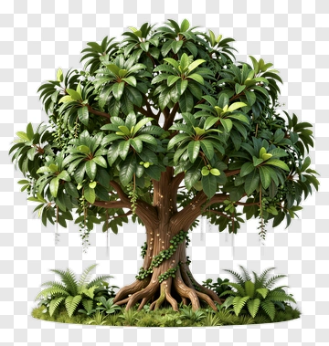 Realistic Tree With Lush Green Leaves PNG