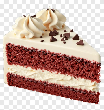 Red Velvet Cake Slice PNG