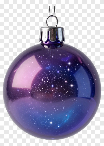 Galaxy Christmas Ornament PNG