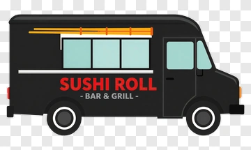 Sushi Roll Food Truck PNG