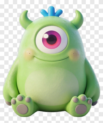Cartoon Monster Character PNG