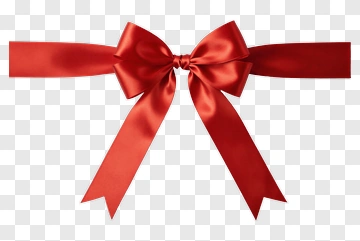 Red Ribbon Bow PNG
