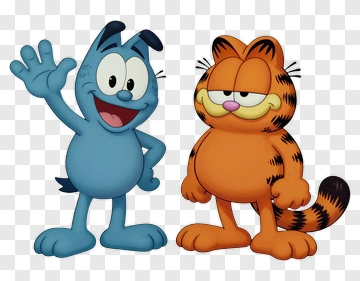 Cartoon Characters Standing Together PNG