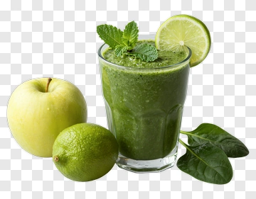 Green Smoothie With Apple And Lime PNG