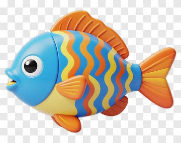 Colorful Cartoon Fish Toy PNG
