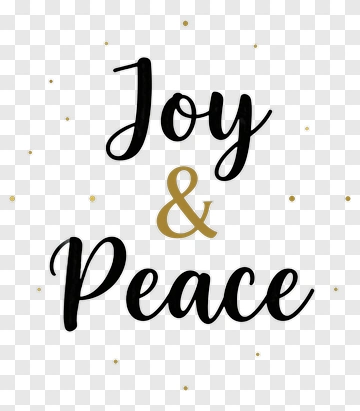 Joy And Peace PNG