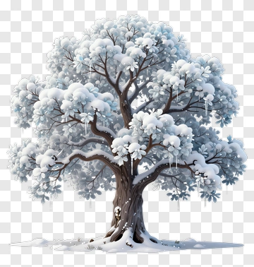 Snowy Tree PNG