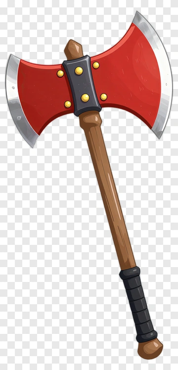 Cartoon Battle Axe PNG