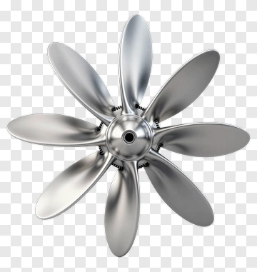 Metallic Fan Blade PNG