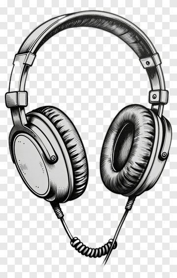 Illustration Of Headphones PNG