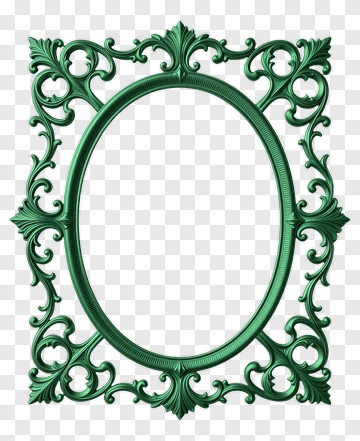 Ornate Green Frame PNG