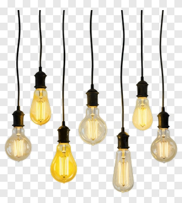 Hanging Light Bulbs PNG