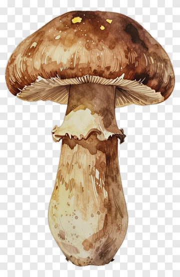 Watercolor Mushroom PNG