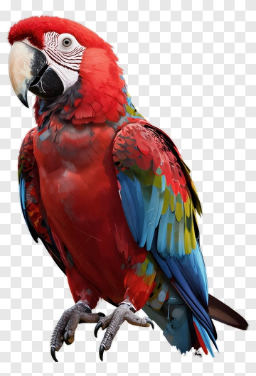 Colorful Macaw Parrot PNG