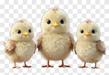Cute Cartoon Chicks PNG