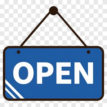 Open Sign PNG