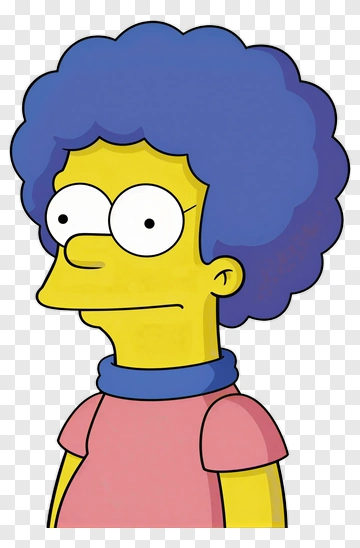 Cartoon Character With Blue Hair And Pink Shirt PNG