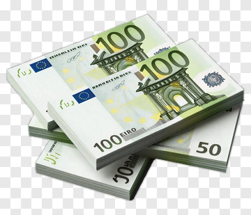 Stack Of Euro Banknotes PNG