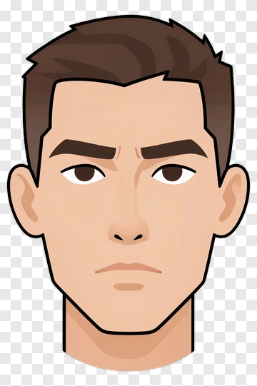 Cartoon Male Character Face PNG