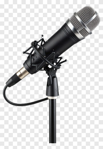 Microphone On Stand PNG