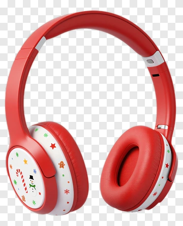 Christmas Themed Headphones PNG