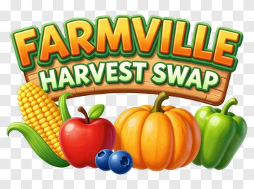 Farmville Harvest Swap With Colorful Vegetables PNG