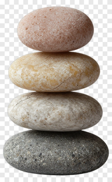 Stack Of Four Decorative Stones PNG