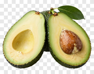 Halved Avocado With Seed PNG