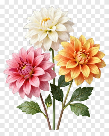 Colorful Flower Bouquet PNG
