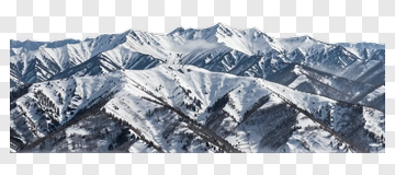 Snowy Mountain Range PNG