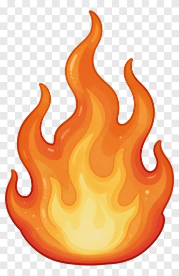 Cartoon Fire Flame PNG